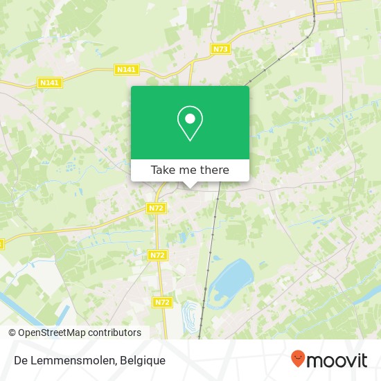 De Lemmensmolen, Korspelsesteenweg 31 3581 Beringen kaart