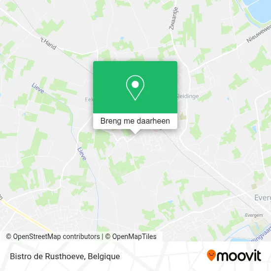 Bistro de Rusthoeve kaart