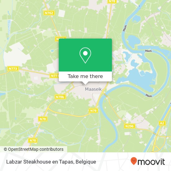 Labzar Steakhouse en Tapas, Bosstraat 81 3680 Maaseik kaart