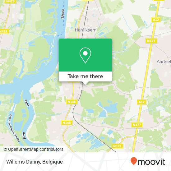 Willems Danny, Steenwinkelstraat 49 2627 Schelle kaart