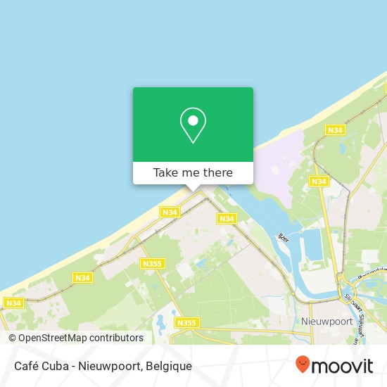 Café Cuba - Nieuwpoort kaart