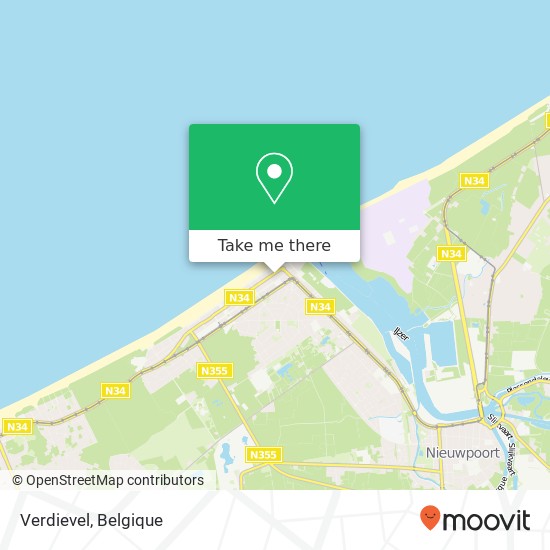 Verdievel, Albert I Laan 171 8620 Nieuwpoort kaart