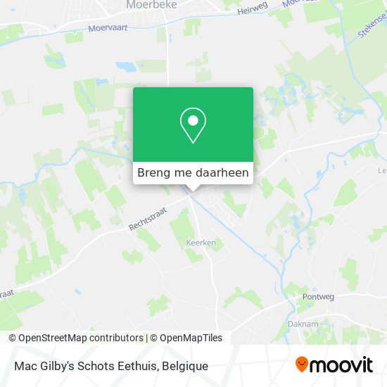 Mac Gilby's Schots Eethuis kaart