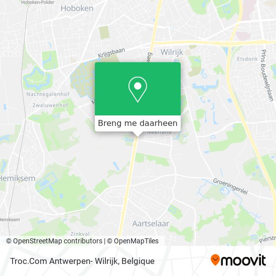 Troc.Com Antwerpen- Wilrijk kaart