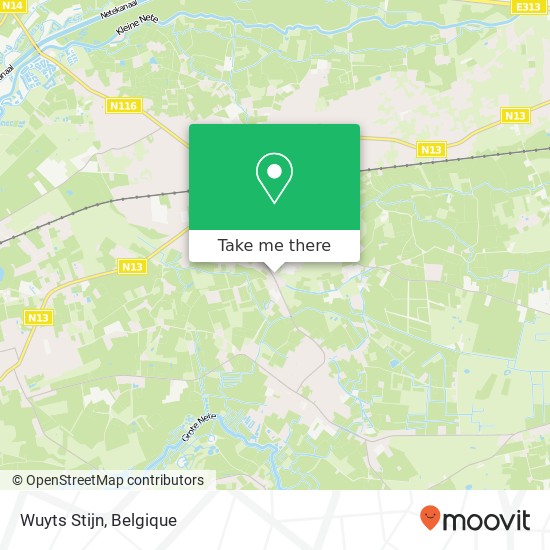 Wuyts Stijn, Bevelsesteenweg 158 2560 Nijlen kaart