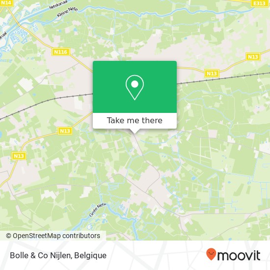 Bolle & Co Nijlen, Bevelsesteenweg 158 2560 Nijlen kaart