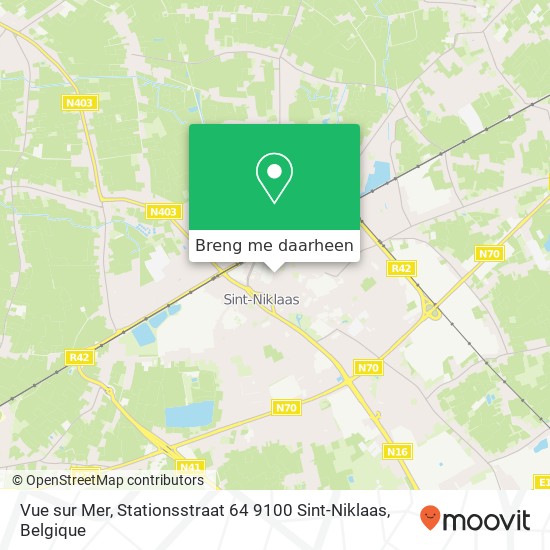 Vue sur Mer, Stationsstraat 64 9100 Sint-Niklaas kaart