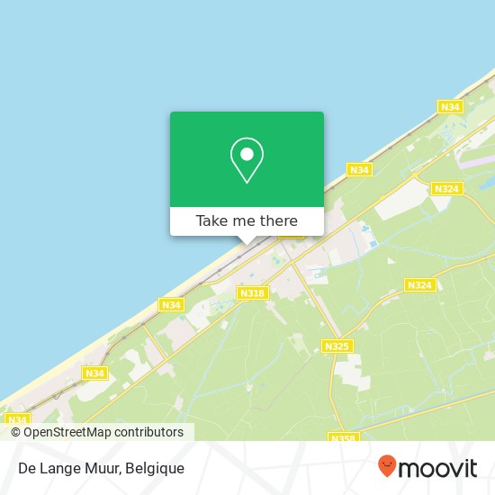 De Lange Muur, Zeedijk 131 8430 Middelkerke kaart
