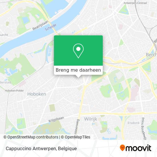 Cappuccino Antwerpen kaart