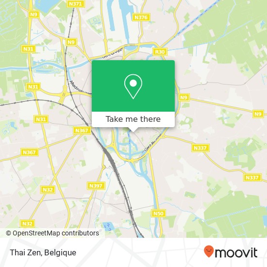 Thai Zen, Katelijnestraat 44 8000 Brugge kaart