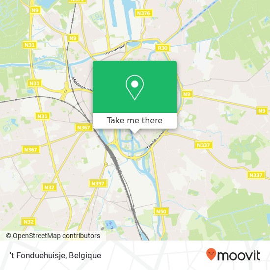 't Fonduehuisje, Wijngaardstraat 20 8000 Brugge kaart
