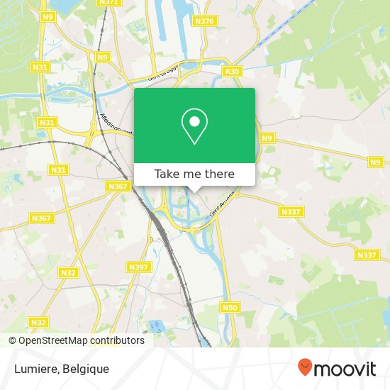 Lumiere, Wijngaardstraat 5 8000 Brugge kaart