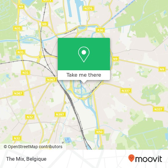 The Mix, Wijngaardstraat 13 8000 Brugge kaart