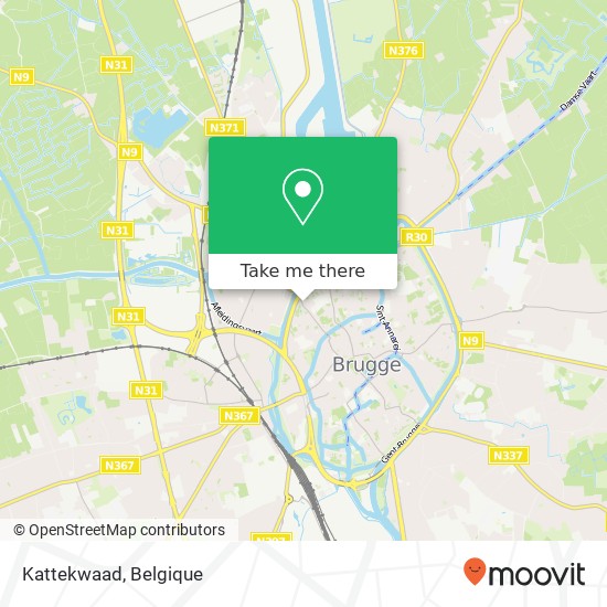 Kattekwaad, Ezelstraat 100 8000 Brugge kaart
