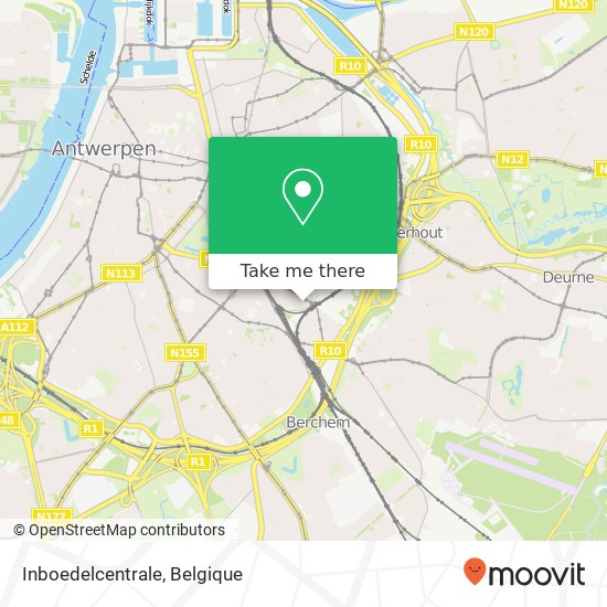 Inboedelcentrale, Grotehondstraat 75 2018 Antwerpen kaart