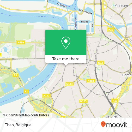 Theo, Nationalestraat 33 2000 Antwerpen kaart