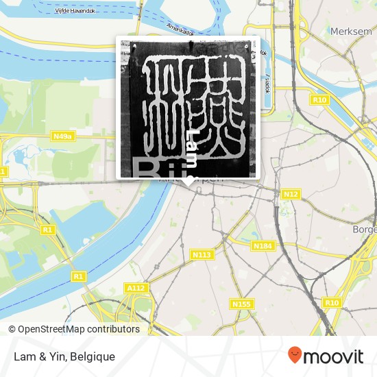 Lam & Yin, Reyndersstraat 17 2000 Antwerpen kaart