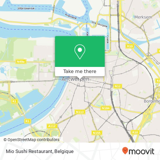 Mio Sushi Restaurant, Melkmarkt 12 2000 Antwerpen kaart