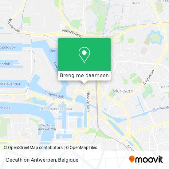 Decathlon Antwerpen kaart