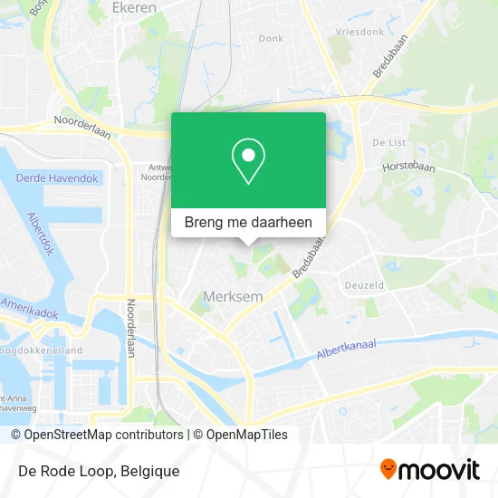 De Rode Loop kaart