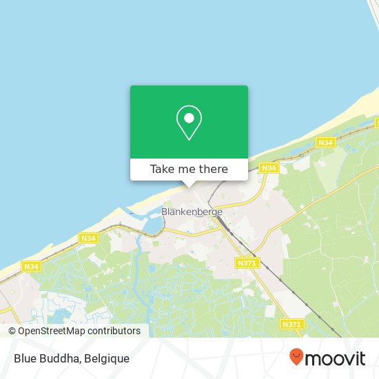 Blue Buddha, Zeedijk 135 8370 Blankenberge kaart