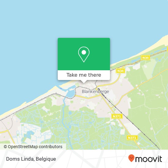 Doms Linda, Grote Markt 18 8370 Blankenberge kaart