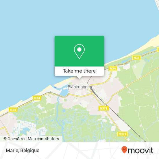 Marie, Vissersstraat 39 8370 Blankenberge kaart