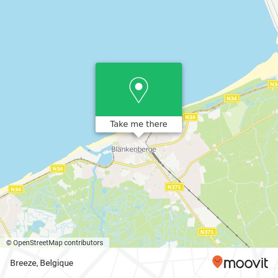 Breeze, Kerkstraat 52 8370 Blankenberge kaart