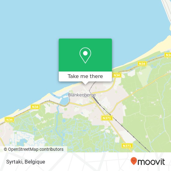 Syrtaki, Langestraat 54 8370 Blankenberge kaart