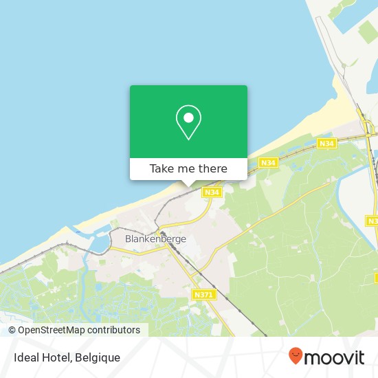 Ideal Hotel, Zeedijk 244 8370 Blankenberge kaart