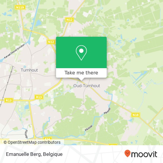 Emanuelle Berg, Steenweg op Turnhout 40 2360 Oud-Turnhout kaart