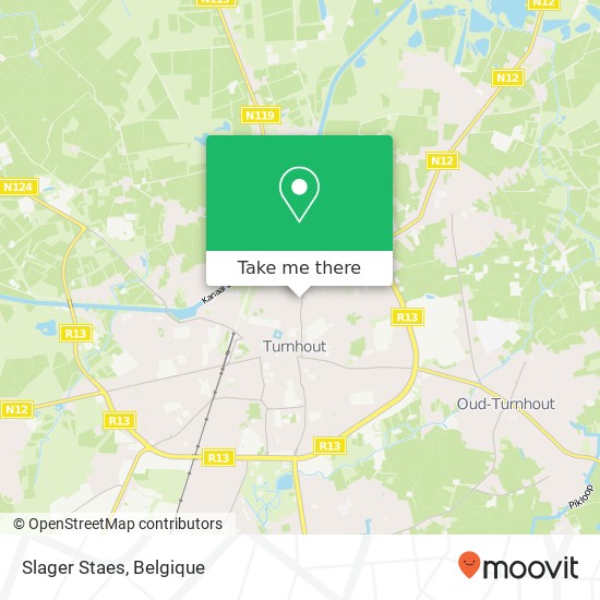 Slager Staes, Patersstraat 135 2300 Turnhout kaart