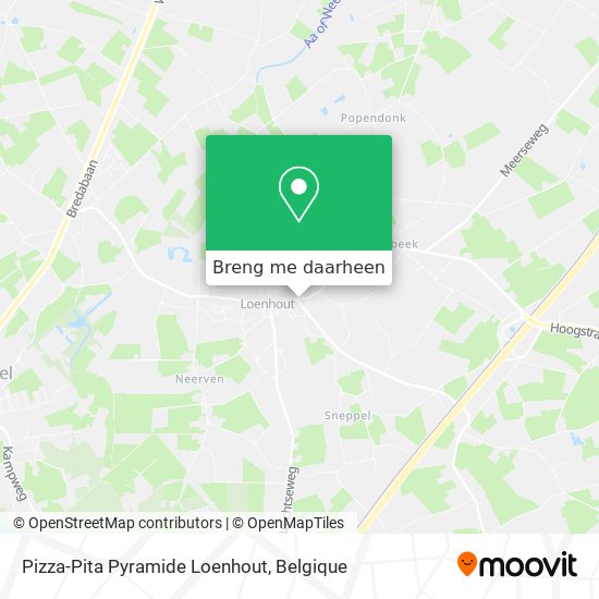 Pizza-Pita Pyramide Loenhout kaart