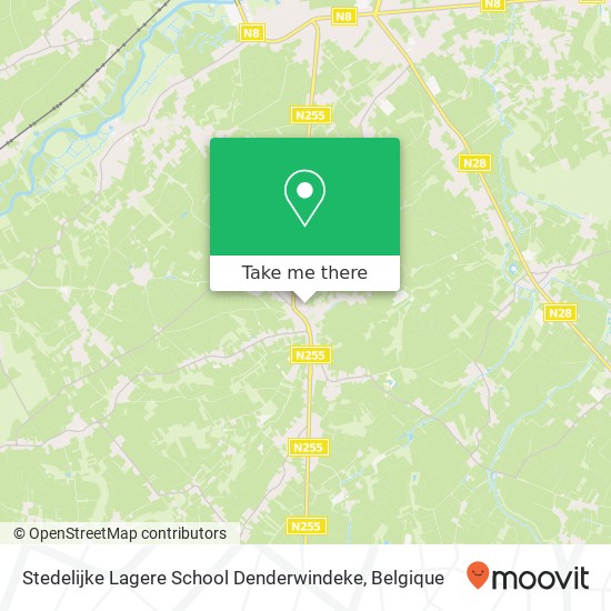 Stedelijke Lagere School Denderwindeke kaart