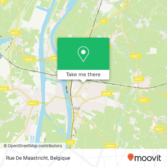 Rue De Maastricht kaart