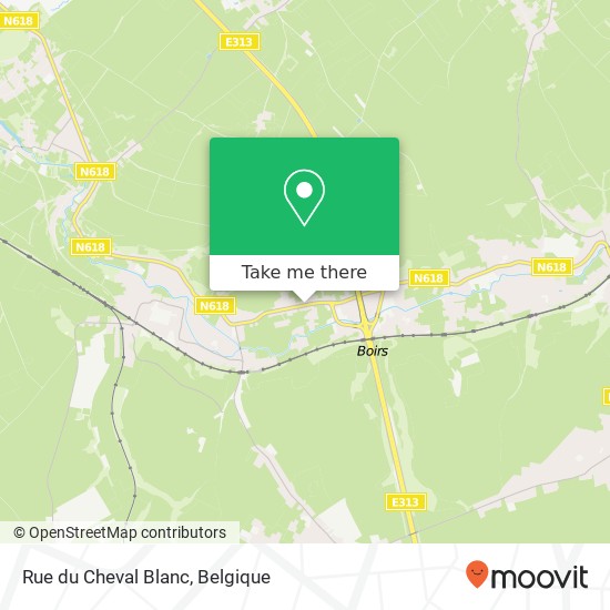 Rue du Cheval Blanc kaart