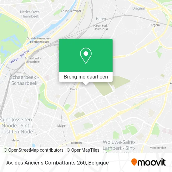 Av. des Anciens Combattants 260 kaart