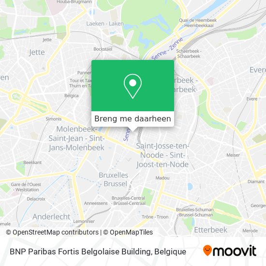 BNP Paribas Fortis Belgolaise Building kaart