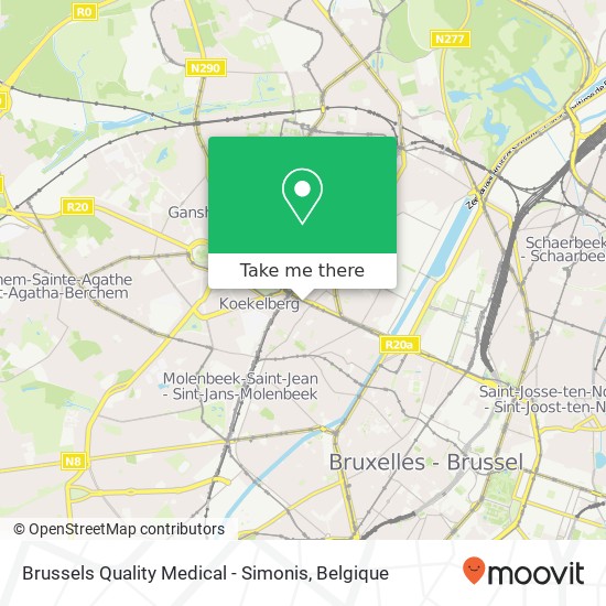 Brussels Quality Medical - Simonis kaart