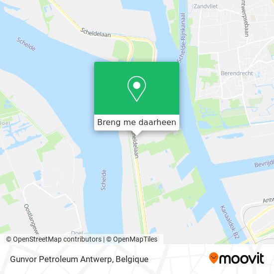 Gunvor Petroleum Antwerp kaart