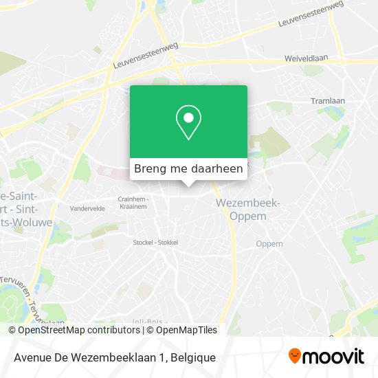 Avenue De Wezembeeklaan 1 kaart