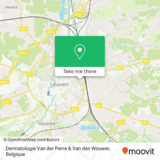 Dermatologie Van der Perre & Van den Wouwer kaart