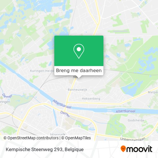 Kempische Steenweg 293 kaart