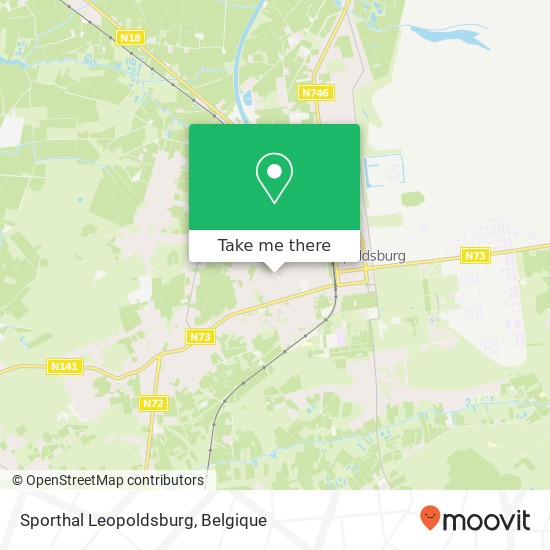Sporthal Leopoldsburg kaart