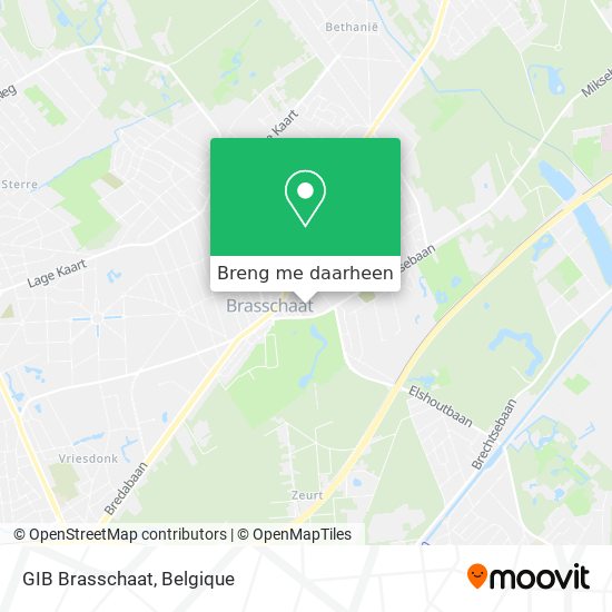 GIB Brasschaat kaart