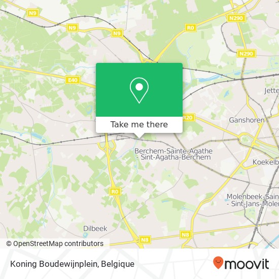 Koning Boudewijnplein kaart