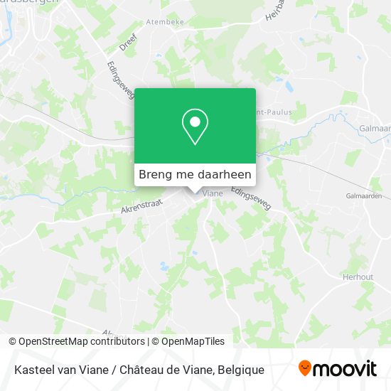 Kasteel van Viane / Château de Viane kaart