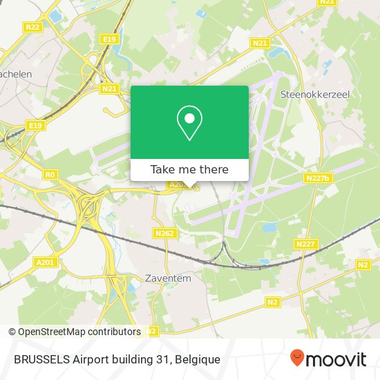 BRUSSELS Airport building 31 kaart