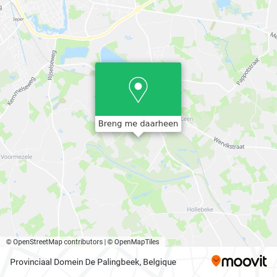 Provinciaal Domein De Palingbeek kaart