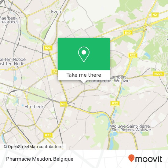 Pharmacie Meudon kaart